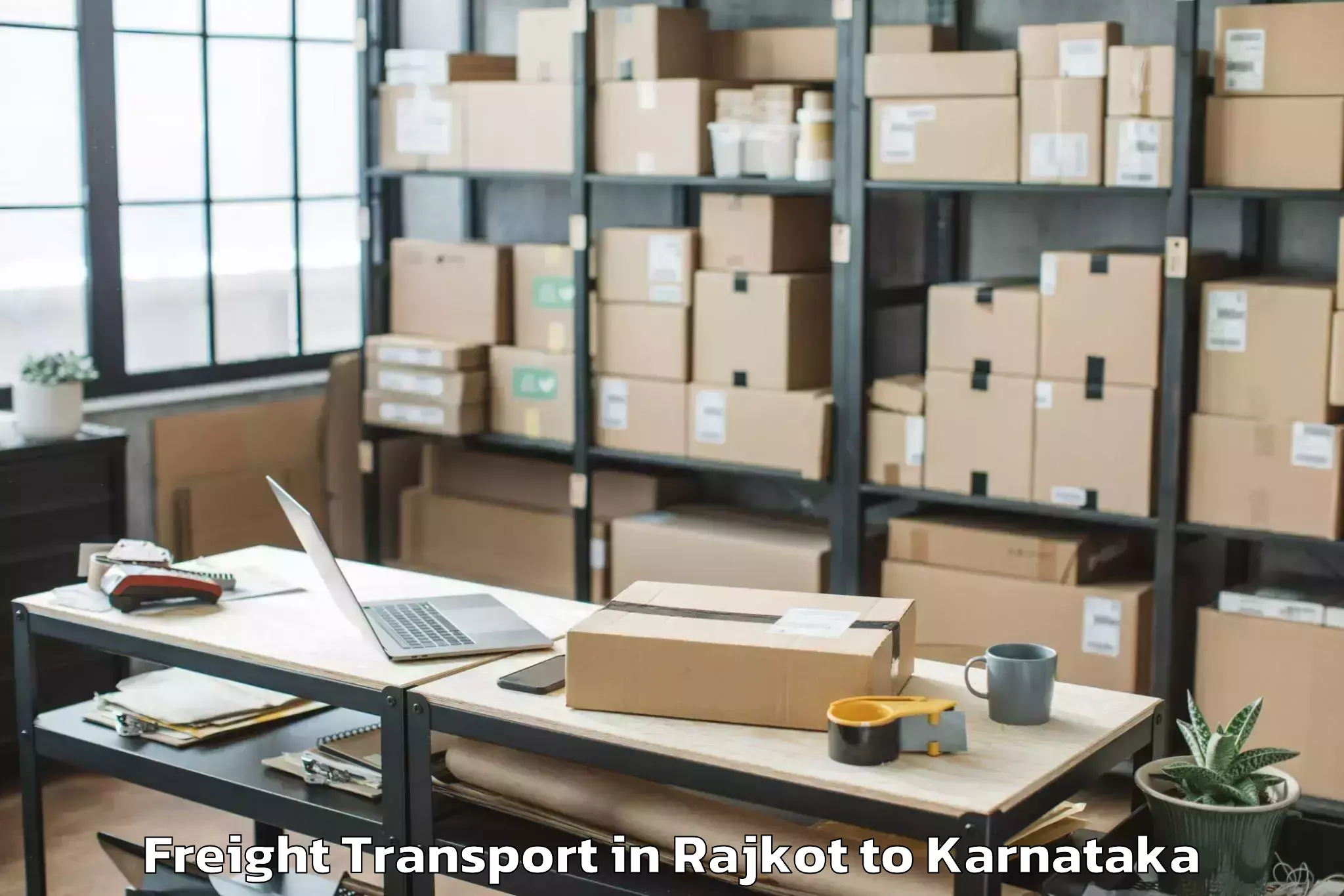 Affordable Rajkot to Baindur Freight Transport